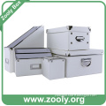 Classic White Office Storage Box / Desktop Organizer Box